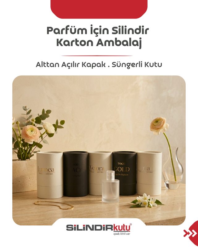 Özel Parfüm Silindir Kutusu ve Lüks Karton Ambalaj Üretimi